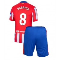 Atletico Madrid Pablo Barrios #8 Domáci Detský futbalový dres 2024-25 Krátky Rukáv (+ trenírky)